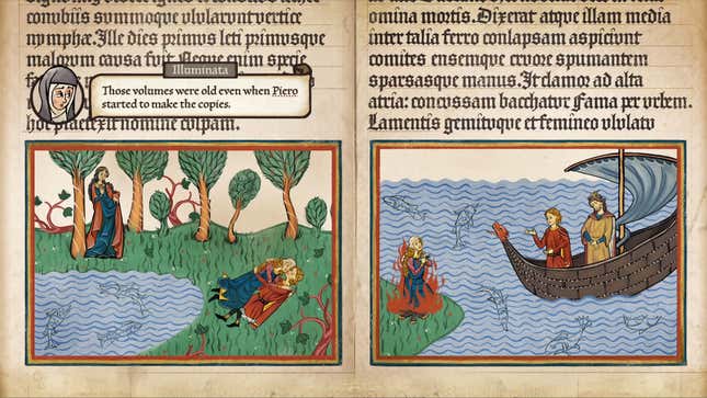 Illuminata talks of old tales and books.