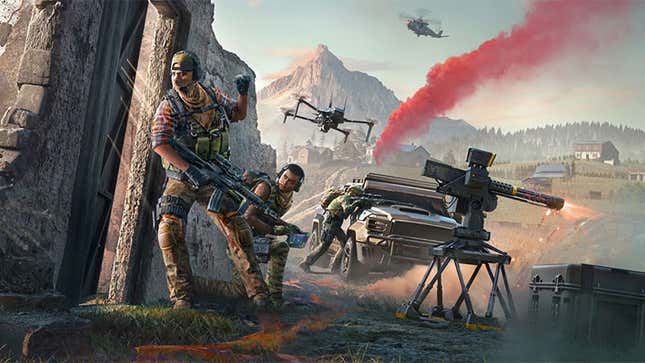 Promotional art for Ghost Recon Frontline.