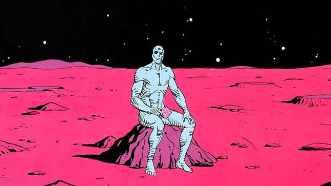 A scene from the comic Watchmen