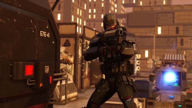 A soldier readies a weapon in XCOM 2.