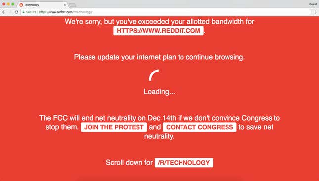 Image for article titled There’s one day left to “Break the Internet” in order to save it
