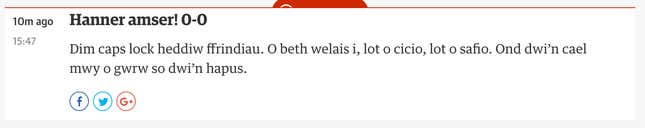 Image for article titled Teach yourself some Welsh by reading this account of the Wales vs. Portugal soccer match