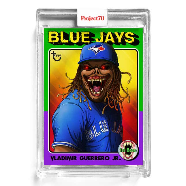 Image for article titled These Monster Mash-Up Baseball Cards Are Freaking Incredible