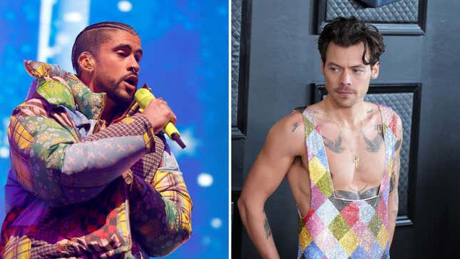 Image for article titled Bad Bunny Apologizes to Harry Styles for Insulting Him During Coachella Performance