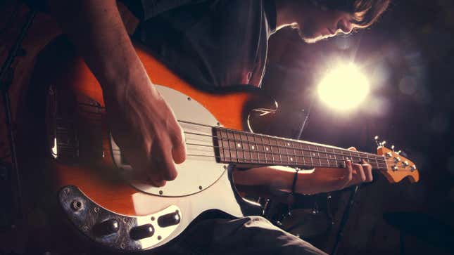 a guy playing guitar