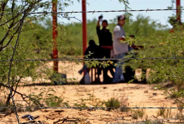 The San Miguel gate in San Miguel, Arizona, where Border Patrol agent Ramon Monreal did his deals.