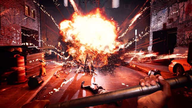 Dead Island 2'de bir patlama meydana geliyor.