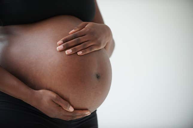 Black pregnant person 