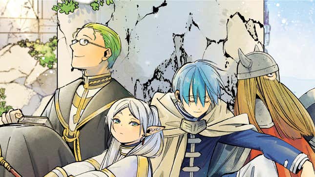 The characters are shown in their younger years.