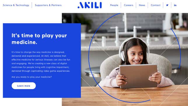 Image for article titled Startup:ゲームが「薬」になる