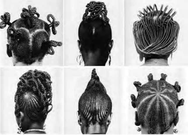 Nigerian hair architecture of the 1960s and 70s, photographed by J. D. ‘Okhai Ojeikere.