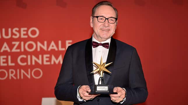 Kevin Spacey is awarded with the “Stella Della Mole” Award on January 16, 2023 in Turin, Italy