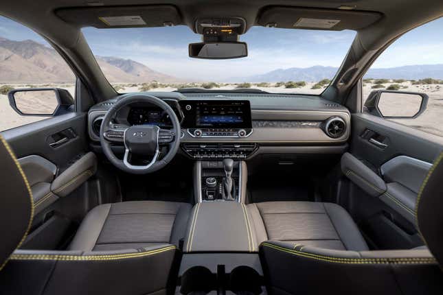 2023 Chevy Colorado ZR2 interior.