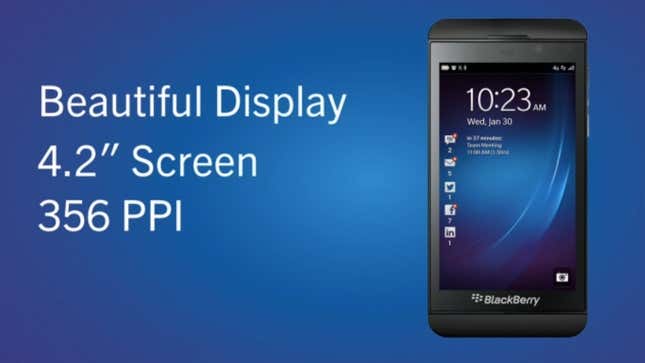 Image for article titled This is what the new BlackBerry phones look like