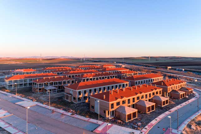 Ciudad Jardin Soto Real housing development in Buniel, Burgos, Spain.