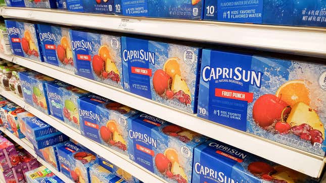 Image for article titled Don&#39;t Drink the Recalled Capri Sun That Might Have Cleaning Solution in It
