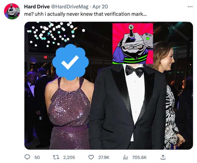 Image for article titled 12 of Twitter&#39;s Best Jokes and Memes About Elon Musk&#39;s Blue Check Apocalypse
