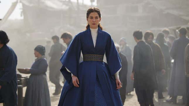 Rosamund Pike as Moiraine on Wheel of Time