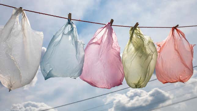 Image for article titled The Right Way to Clean and Reuse &#39;Single-Use&#39; Plastic Bags