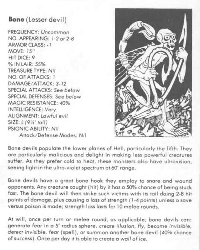 Image for article titled 23 Strange Creatures From the Advanced Dungeons & Dragons First Edition Monster Manual