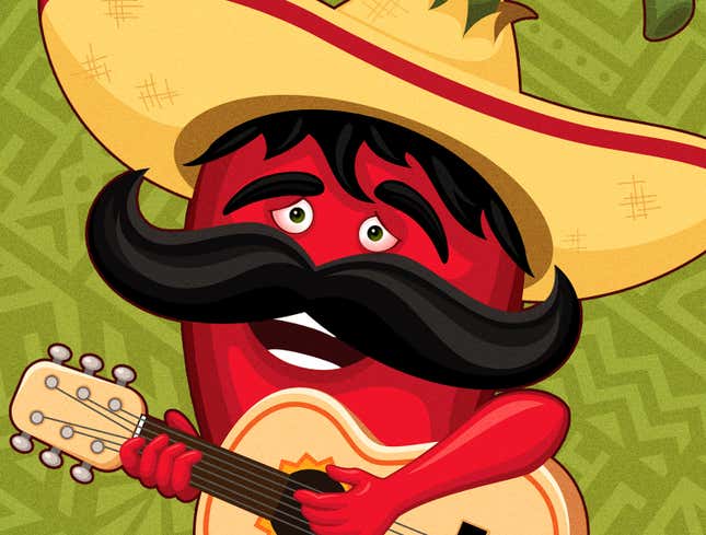 Image for article titled Logo Of Singing Jalapeño Has Pain Behind Eyes