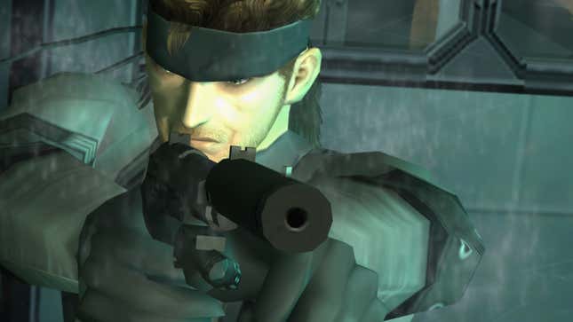 Solid Snake takes aim.