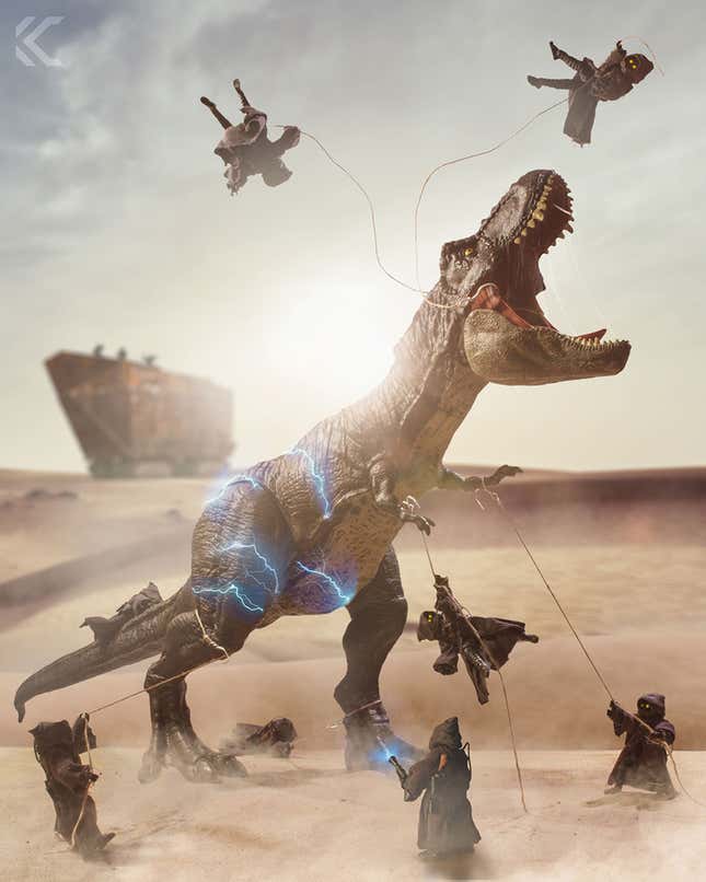 Image for article titled These Toy Mash-Up Photos Are Freaking Rad
