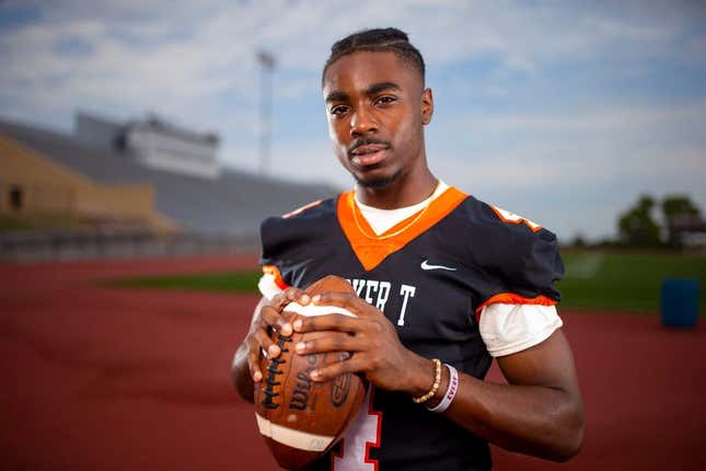 Booker T Washington&#39;s Micah Tease poses for a photo for The Oklahoman&#39;s Super 30 series in Tulsa, Okla., Thursday, July 21, 2022.

Super 30