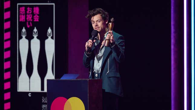 Harry Styles at the 2023 BRIT Awards
