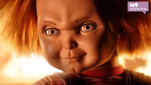 A close-up of Chucky