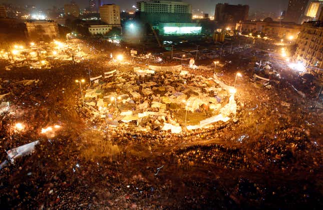 Facebook was a crucial organizing tool for protestors in the 2011 revolution.