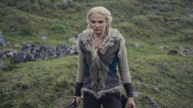 Freya Allen como Ciri en la tercera temporada de The Witcher.