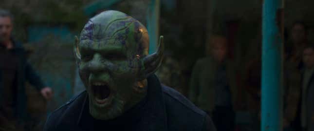 Gravik (Kingsley Ben-Adir) furious after being attacked by his own secret army.