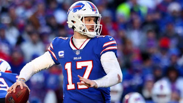 Buffalo’s Josh Allen leads the league in interceptions.