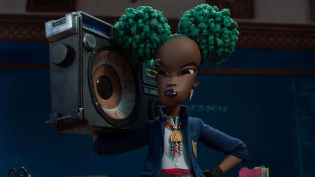 Kat (voiced by Lyric Ross) in Henry Selick’s Wendell &amp; Wild.