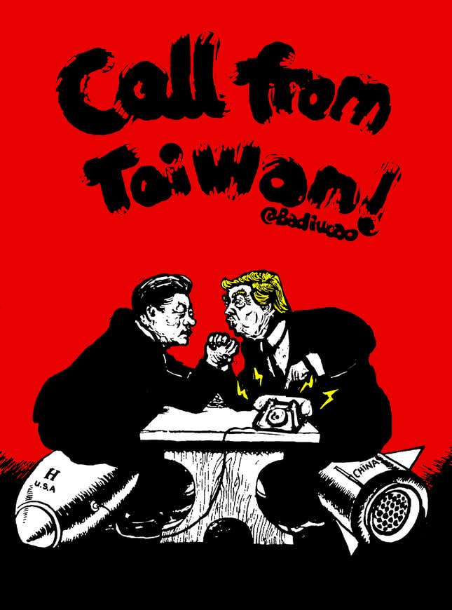 Image for article titled A Chinese dissident cartoonist’s guide to Xi Jinping’s “winning” year in 2016