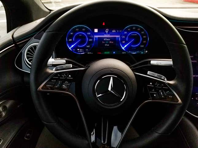 Image for article titled First Drive: The 2022 Mercedes-Benz EQS450+ Is A Beautiful Electric Porpoise