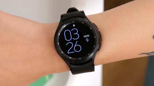 A photo of the Galaxy Watch 4 Classic 