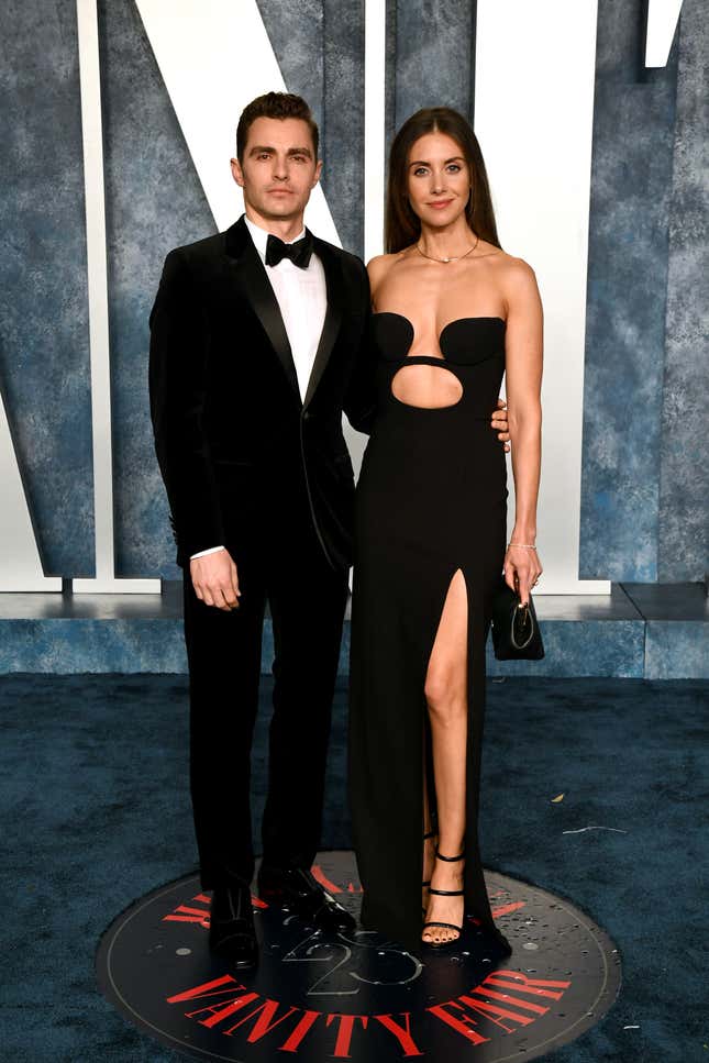 2023 Oscars Afterparties: Dave Franco and Alison Brie at the 2023 Vanity Fair Oscars Party
