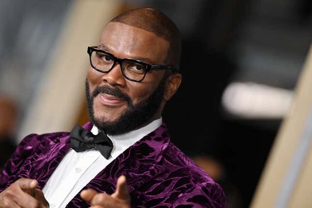 HOLLYWOOD, CALIFORNIA - OCTOBER 26: Tyler Perry attends Marvel Studios’ “Black Panther 2: Wakanda Forever” Premiere at Dolby Theatre on October 26, 2022 in Hollywood, California. (