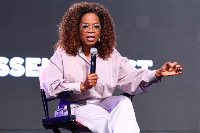 Oprah Winfrey speaks onstage during the 2023 ESSENCE Festival Of Culture™ on June 30, 2023 in New Orleans, Louisiana.