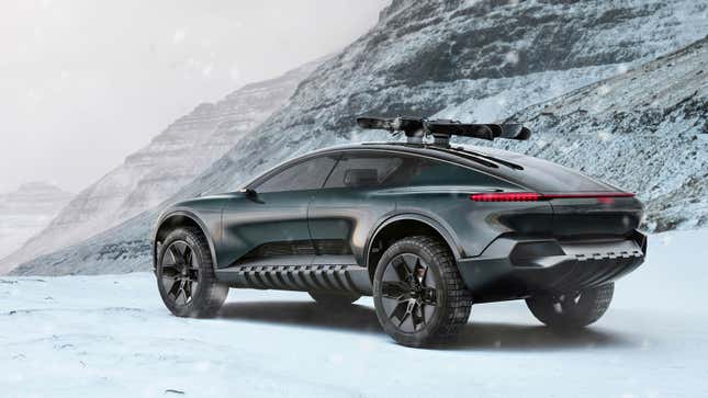 A render of the rear quarter on the Activesphere concept.