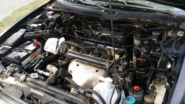 Image for article titled How to Clean Your Dirty Engine Bay Without Breaking Your Car
