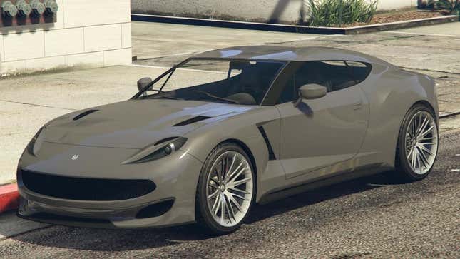 A screenshot of the car as seen in GTA Online. 