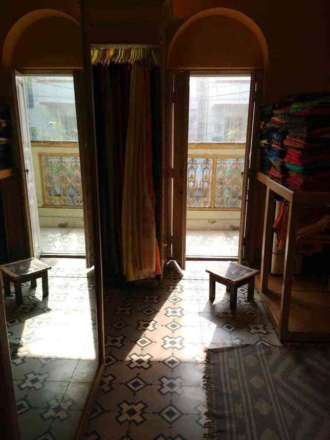 Byloom, a popular sari brand, is housed in a revamped building.