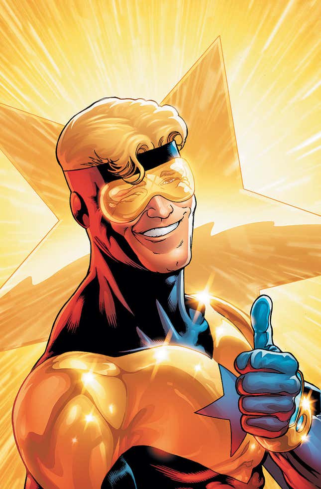 Booster Gold on the cover of Booster Gold: Past Imperfect