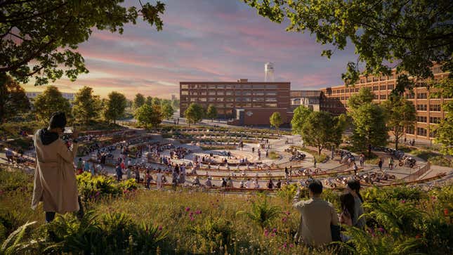Image for article titled Harley-Davidson Is Turning Part of Its Headquarters Into a Park