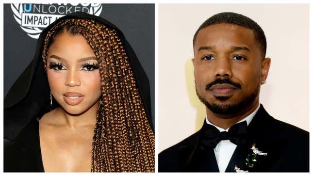  Chlöe Bailey, left; Michael B. Jordan