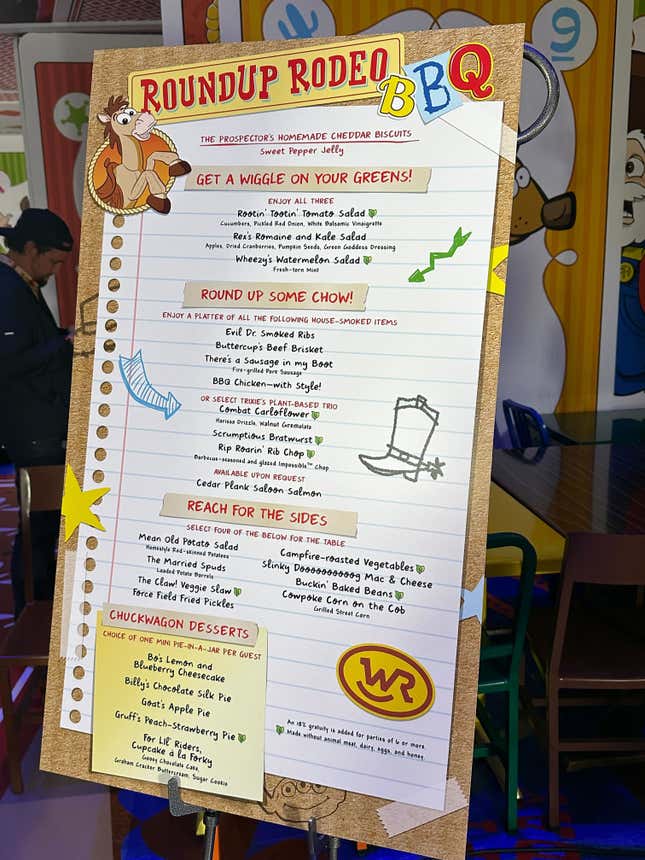 Image for article titled Get a Taste of Walt Disney World's Toy Story-Themed Roundup Rodeo BBQ