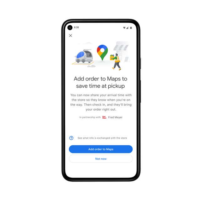 A screenshot of the service